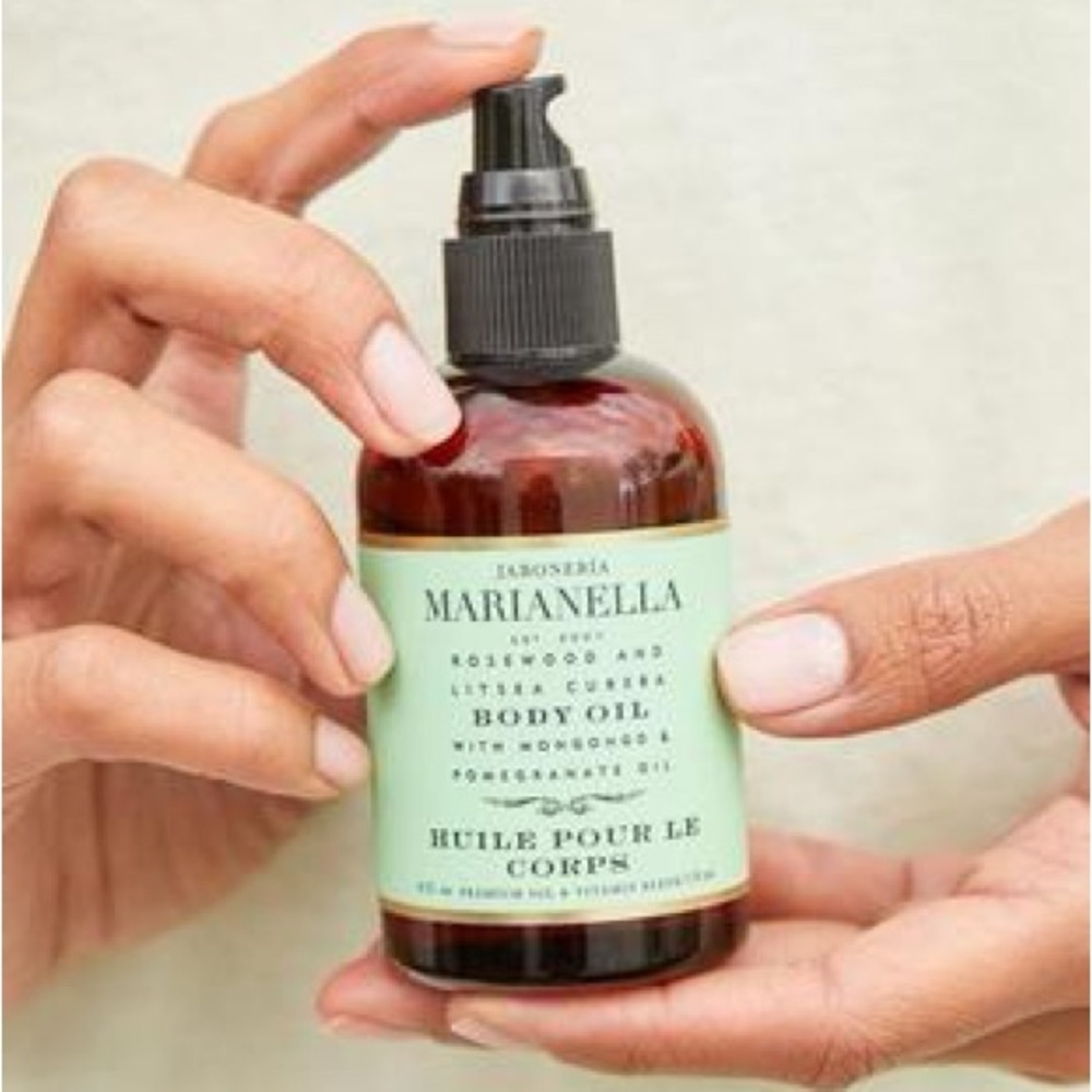 NWT | Marianella Rosewood and Litsea Cubeba Body Oil- MONGONGO & POMEGRANATE OIL